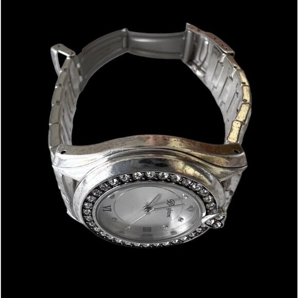 Brighton Dana Point Watch! Silver coated with crystals. Vintage new battery - Picture 6 of 7